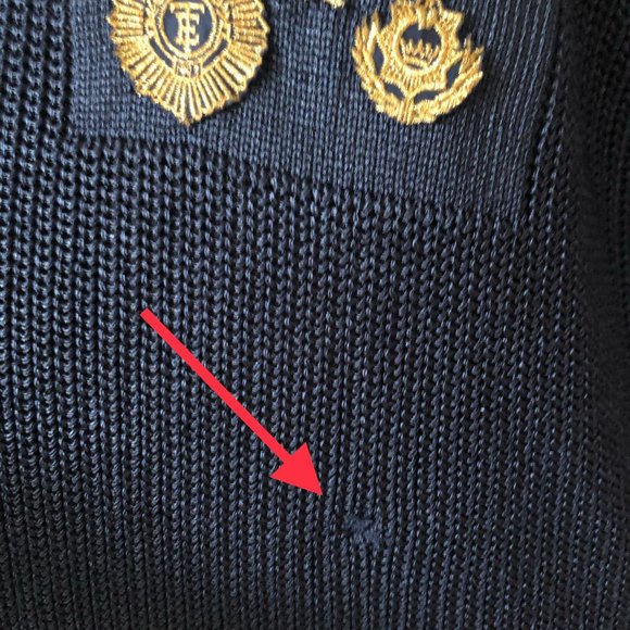 Military Motif Sweater by Linda Allard Ellen Tracy - Picture 13 of 16